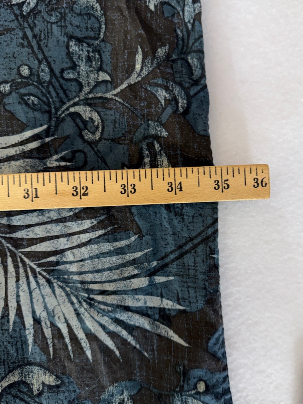 Harbor Bay Blue and Gray Tropical Button-Down Shirt - Picture 10 of 11